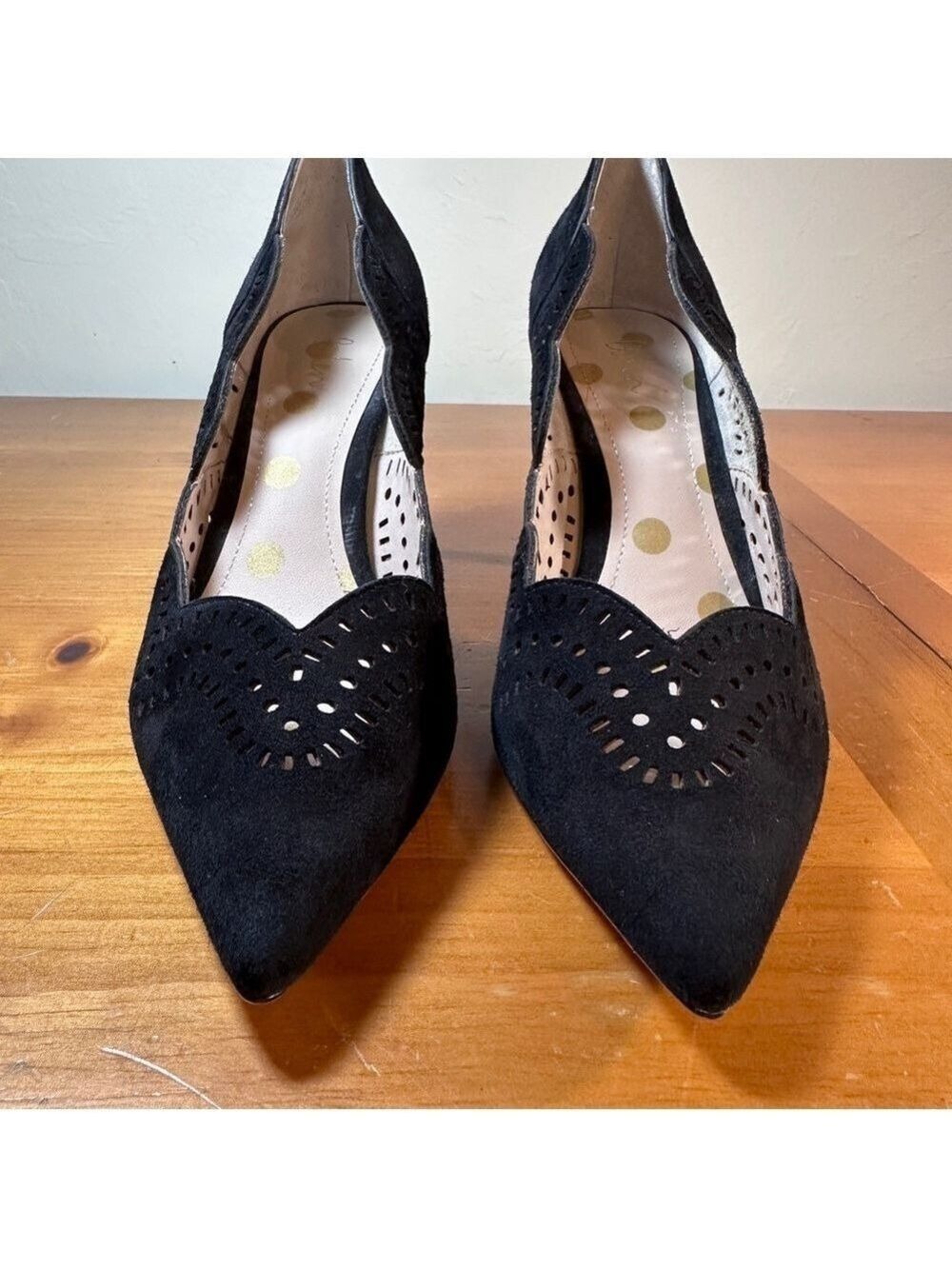 Boden Black Leather Heels - Picture 4 of 10